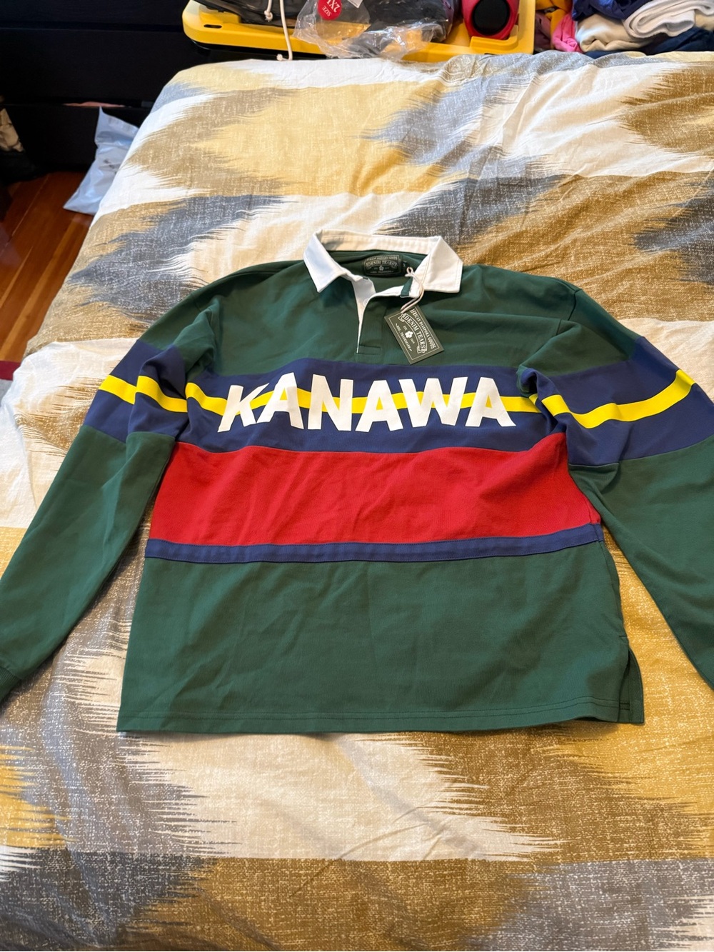 Denim Tears Kanawa Rugby Men’s Long Fleece Size M